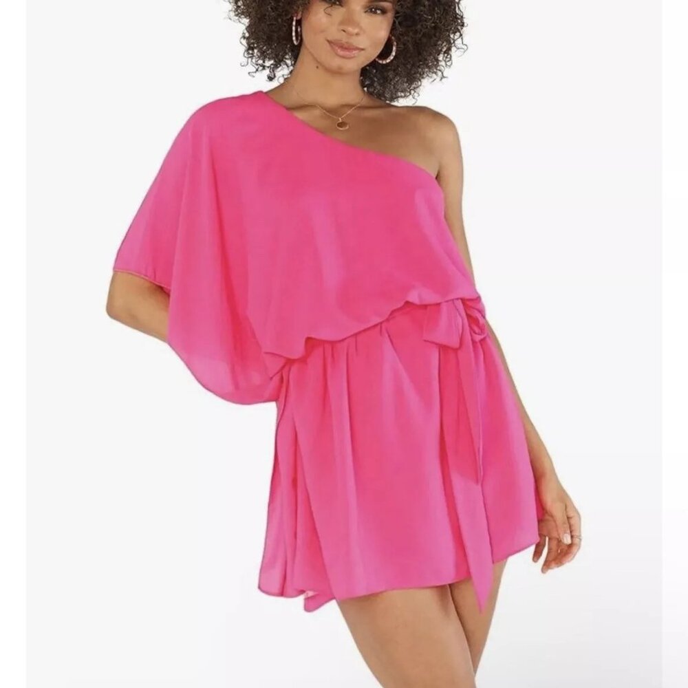 NWT Show Me Your Mumu Trish Dress in Pink Pebble Sz L